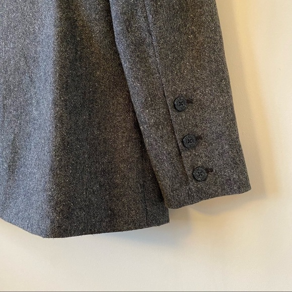 7 for All Mankind-Wool Blend Boyfriend Blazer (Size:Large) - Picture 8 of 11